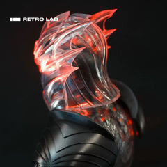 iretrolab The Dragon Knight – Steampunk Dragon Helmet Lamp