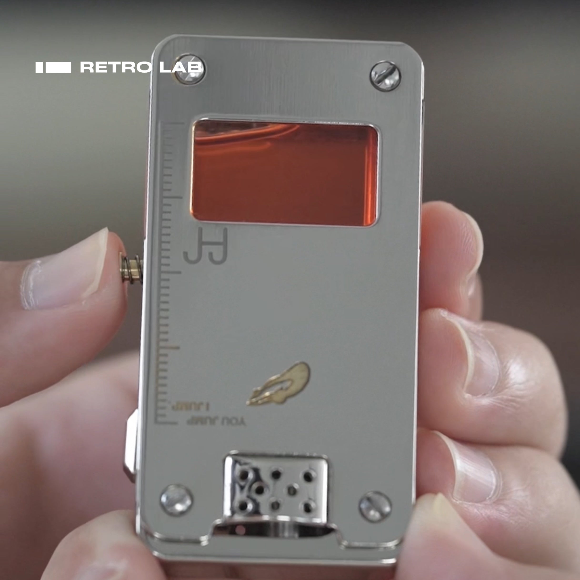 iretroLab Transparent Kerosene Lighter – Retro Mechanical Flip Ignition