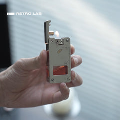 iretroLab Transparent Kerosene Lighter – Retro Mechanical Flip Ignition
