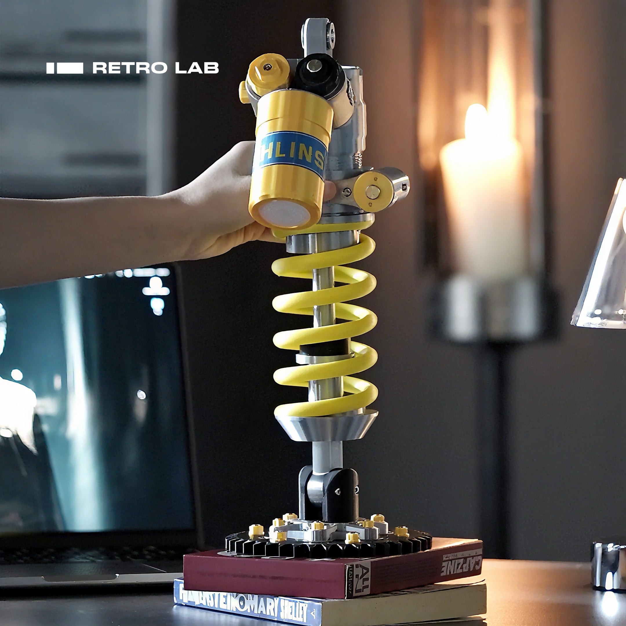 iretrolab Shock-Absorbing Suspension Spring Lamp