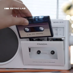 iretrolab Retro Bluetooth Cassette Player with AM/FM Radio