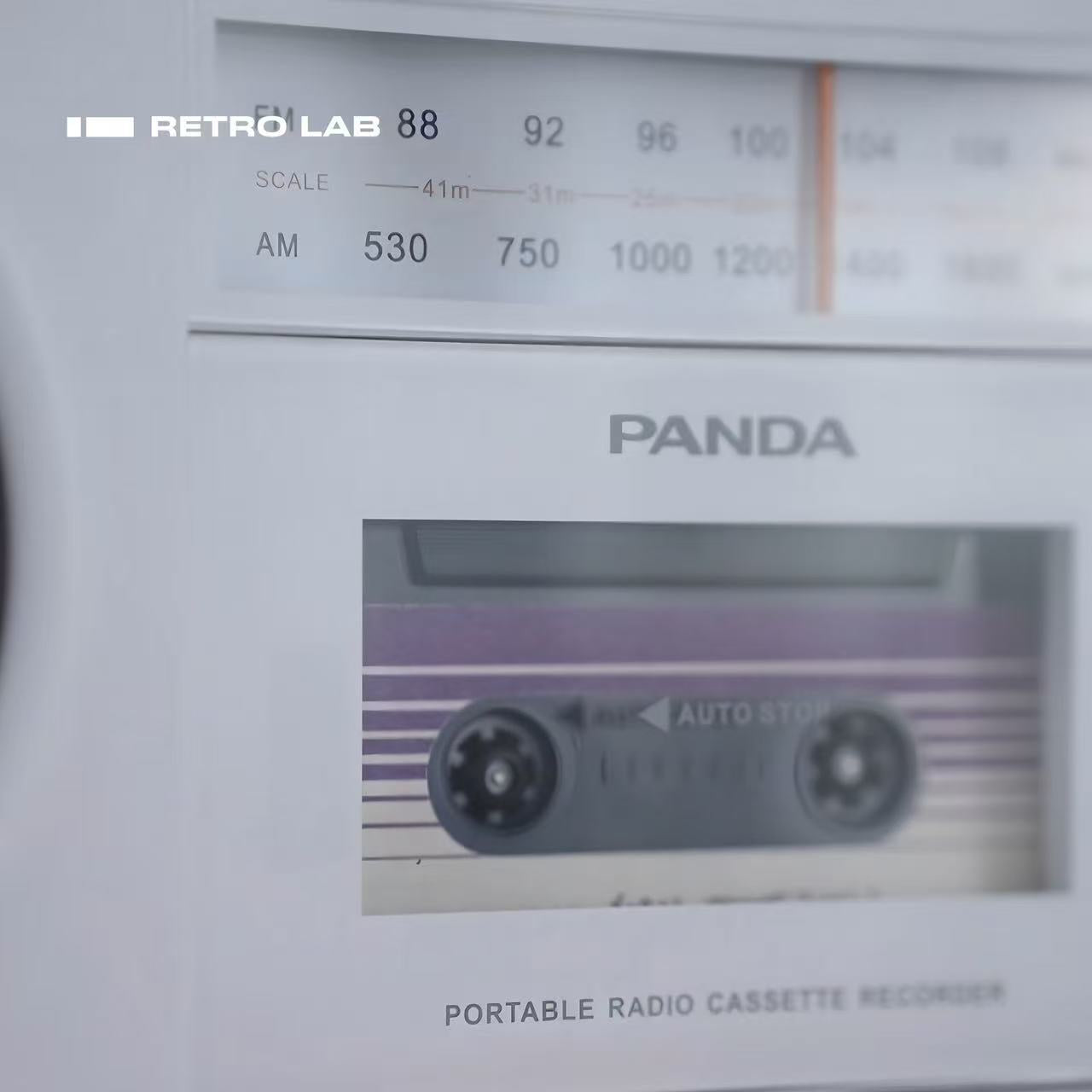 iretrolab Retro Bluetooth Cassette Player with AM/FM Radio