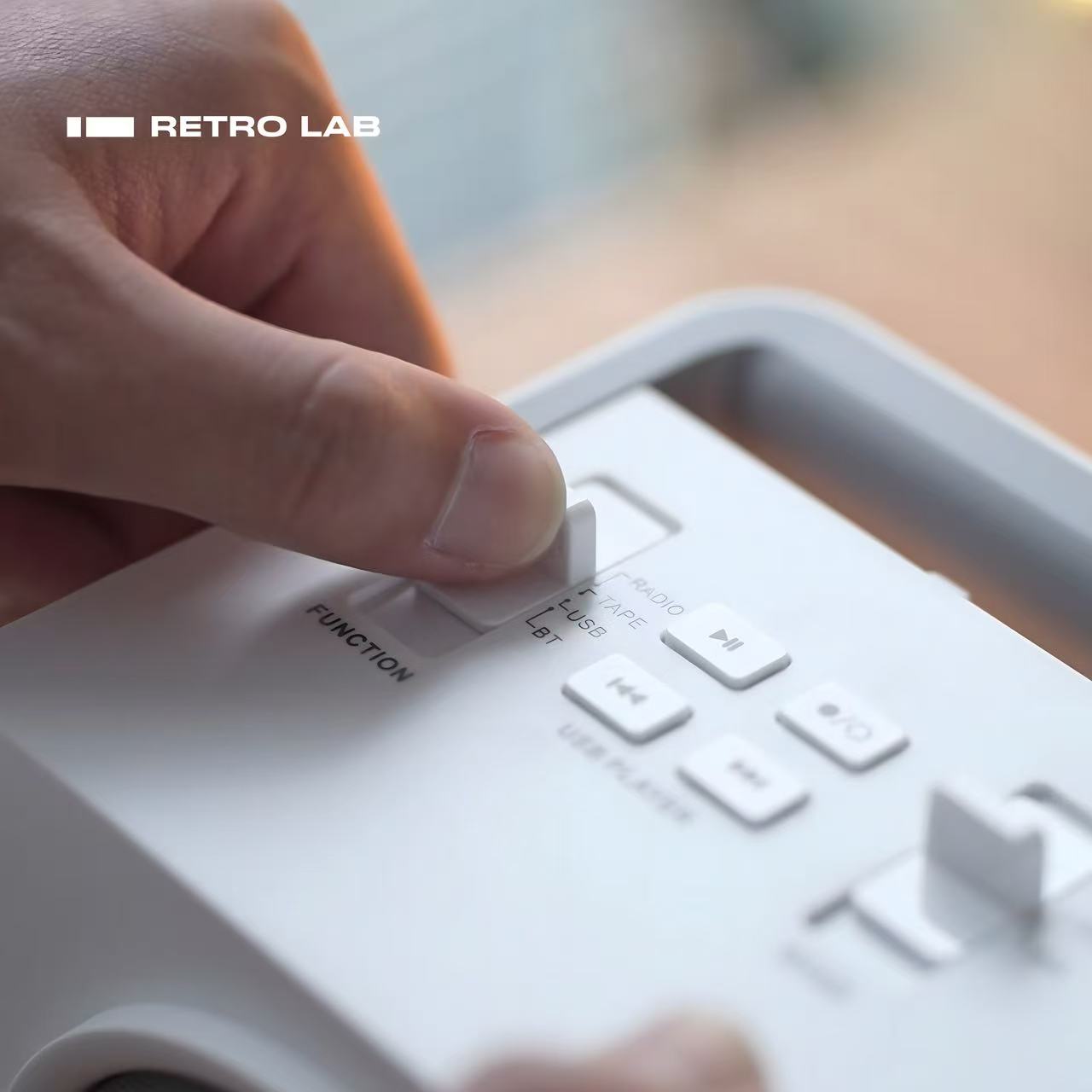 iretrolab Retro Bluetooth Cassette Player with AM/FM Radio